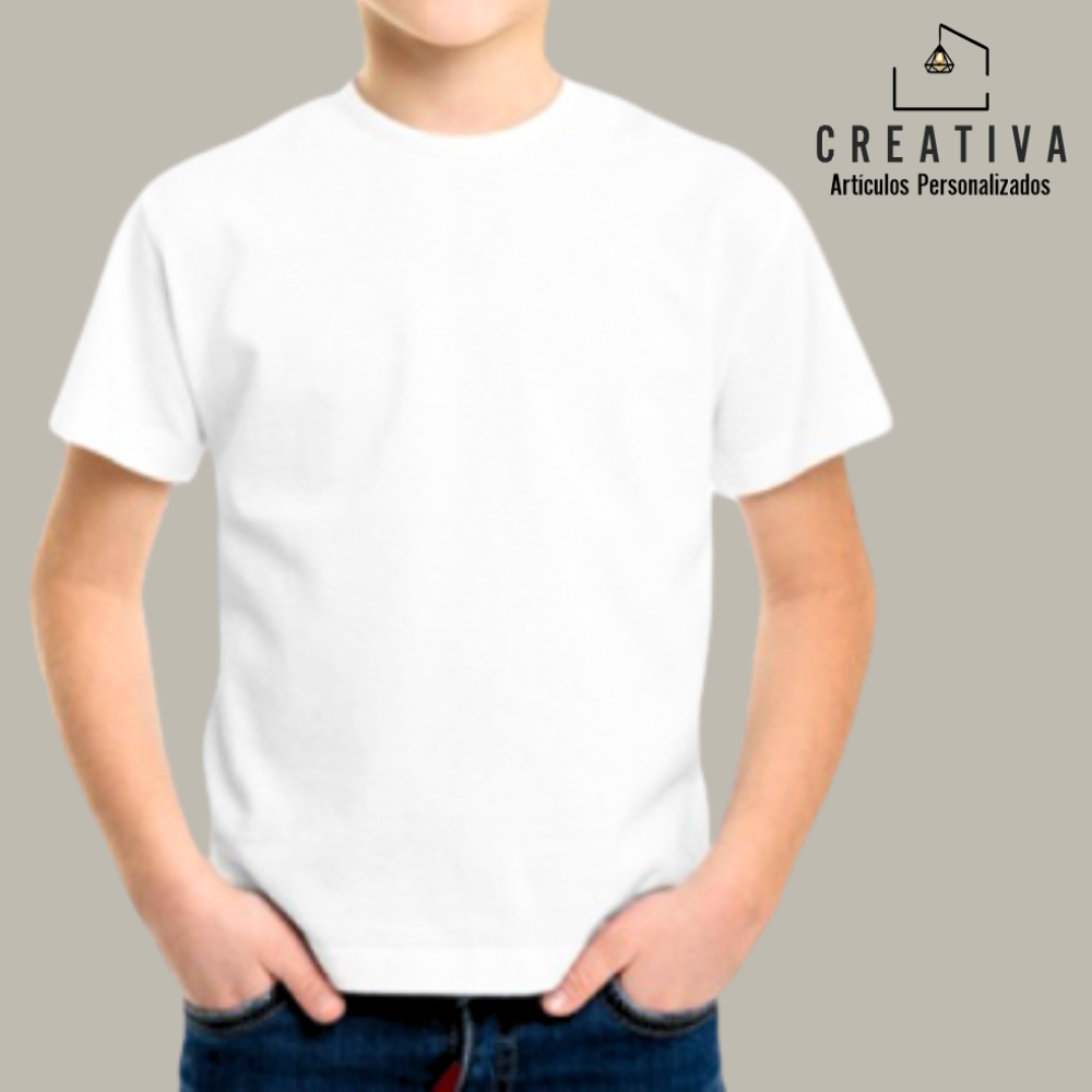 CAMISETA NIÑO/A BLANCA
