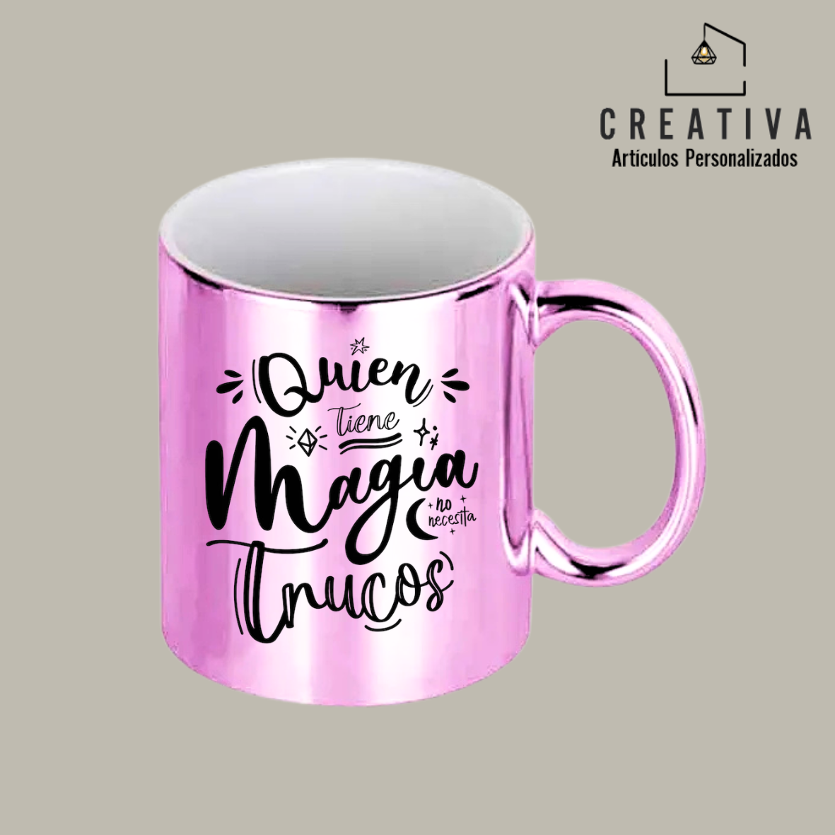 TAZA DE CERÁMICA METALIZADA