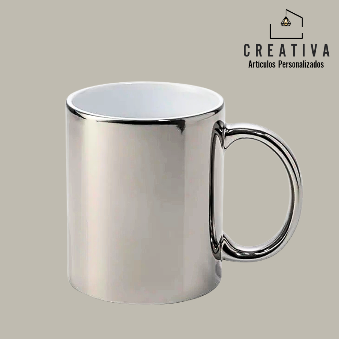 TAZA DE CERÁMICA METALIZADA