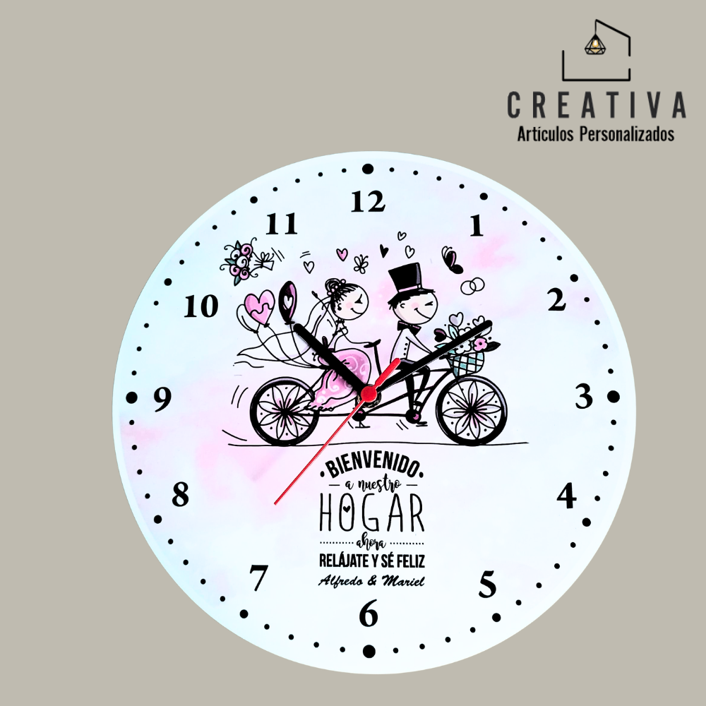 RELOJ DE PARED EN MDF