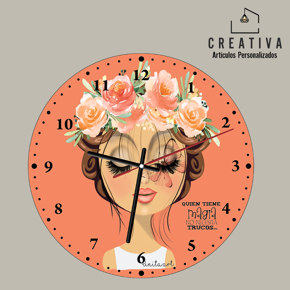 RELOJ DE PARED EN MDF