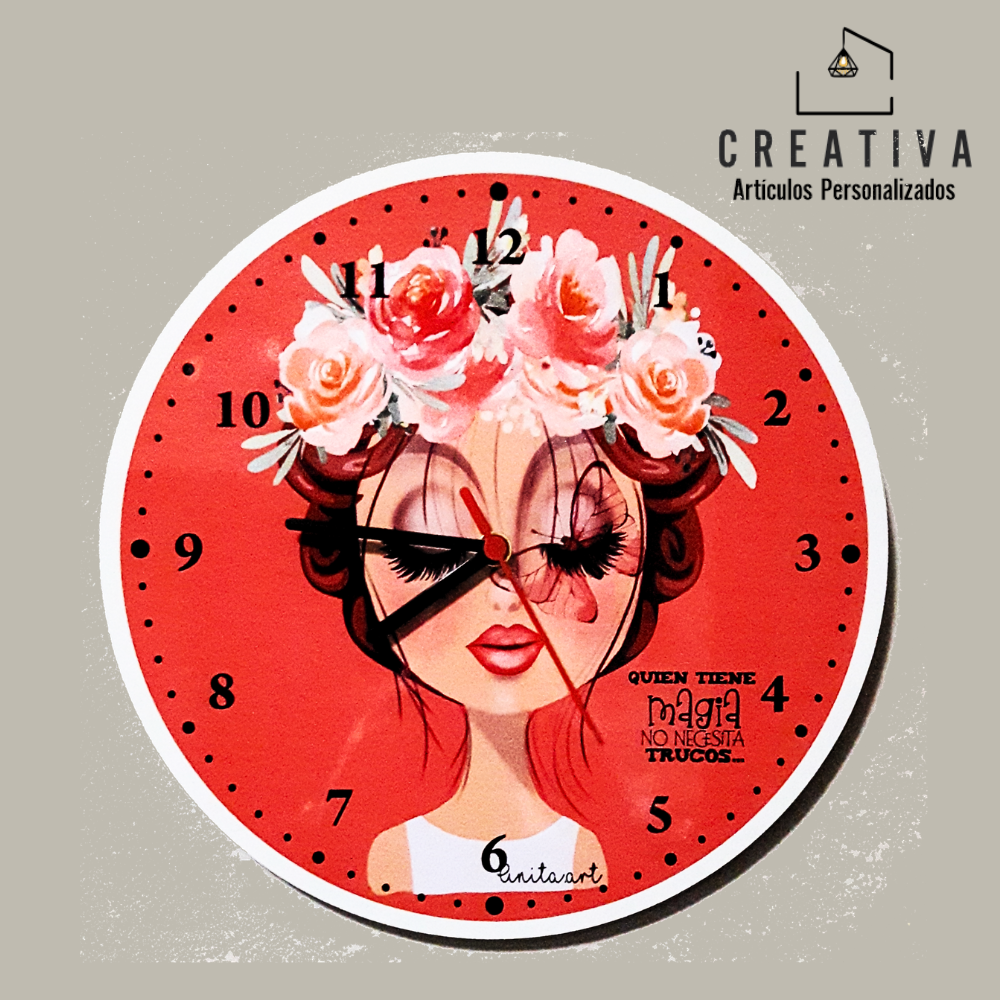 RELOJ DE PARED EN MDF