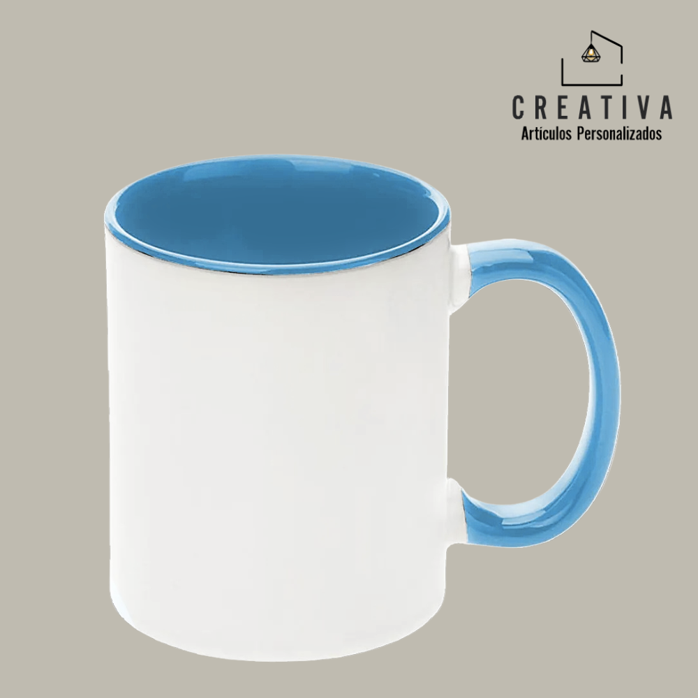 TAZA INTERIOR Y ASA COLOR