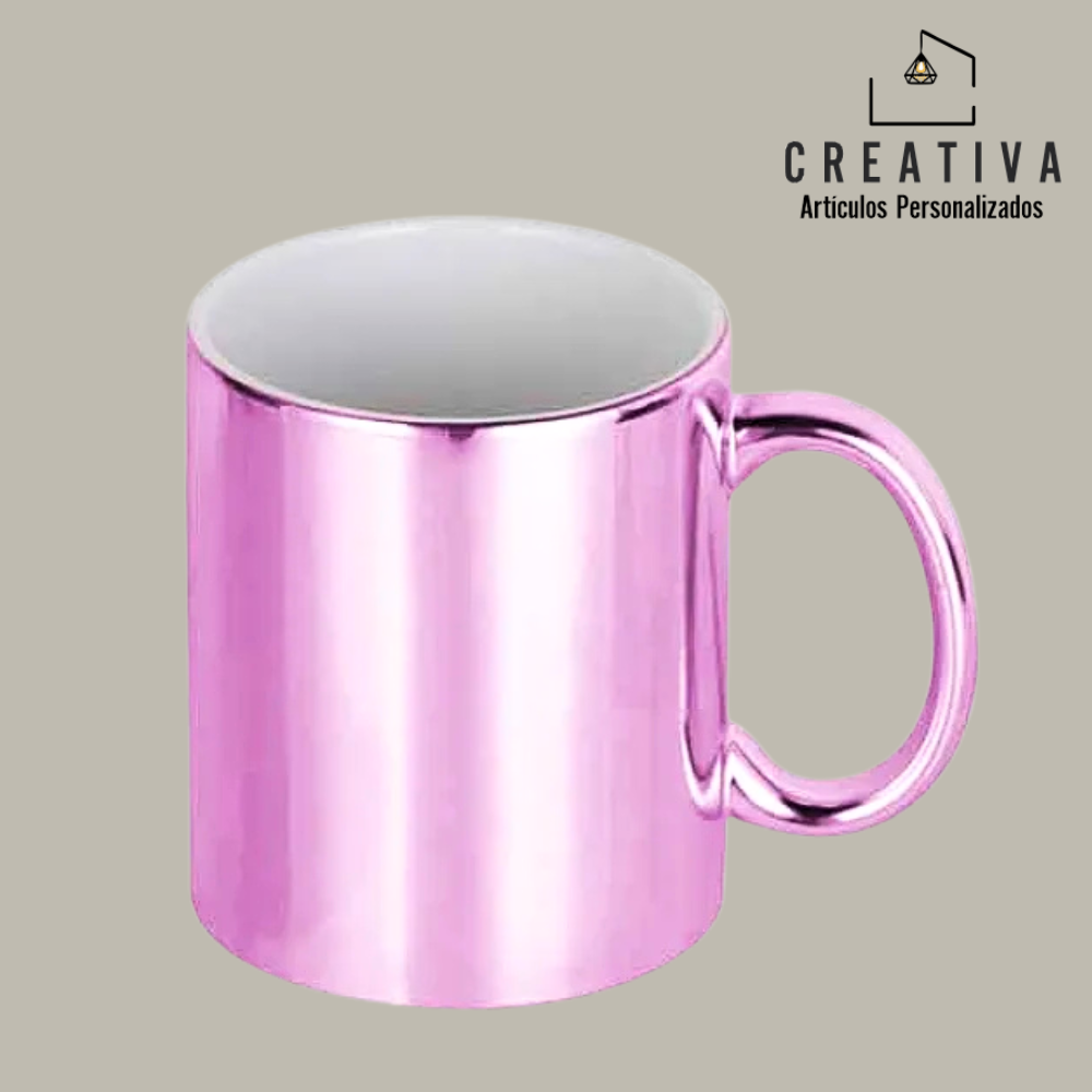 TAZA DE CERÁMICA METALIZADA